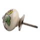 Pea Green Leaf Flower Ceramic Cabinet Knob Online